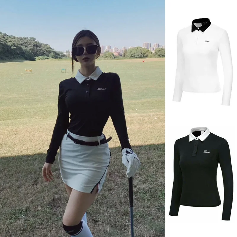 Women Golf Clothing Autumn Long Sleeved Polo Plus Size Black Shirts Outdoor Golf T Shirts Outfits Dry Fit Breathable Sports Wear
Women Golf Clothing Autumn Long Sleeved Polo Plus Size Black Shirts Outdoor Golf T Shirts Outfits Dry Fit Breathable Sports Wear