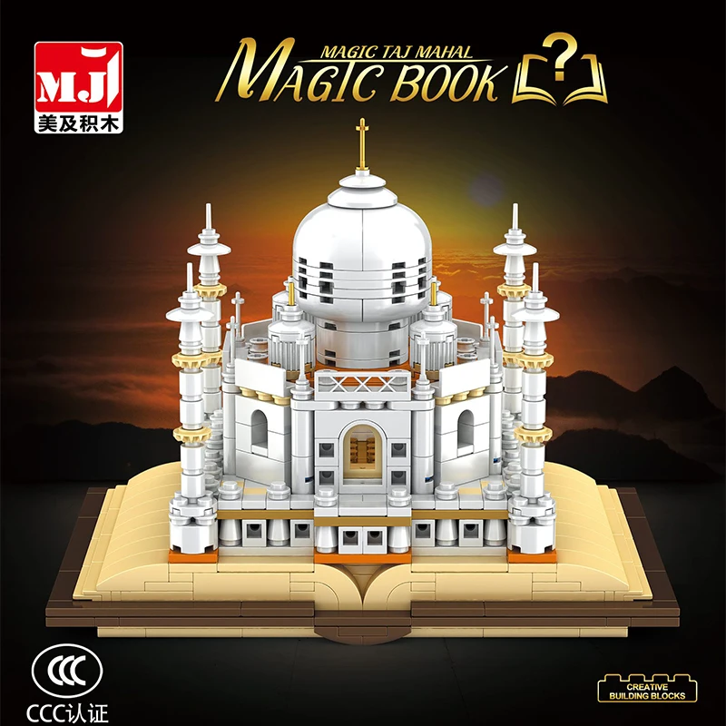 Magic Book Movie Creative Ideas MOC Decoration Model Taj Mahal Building Blocks 768pcs Brick Toys Kids Gift Set
Magic Book Movie Creative Ideas MOC Decoration Model Taj Mahal Building Blocks 768pcs Brick Toys Kids Gift Set
