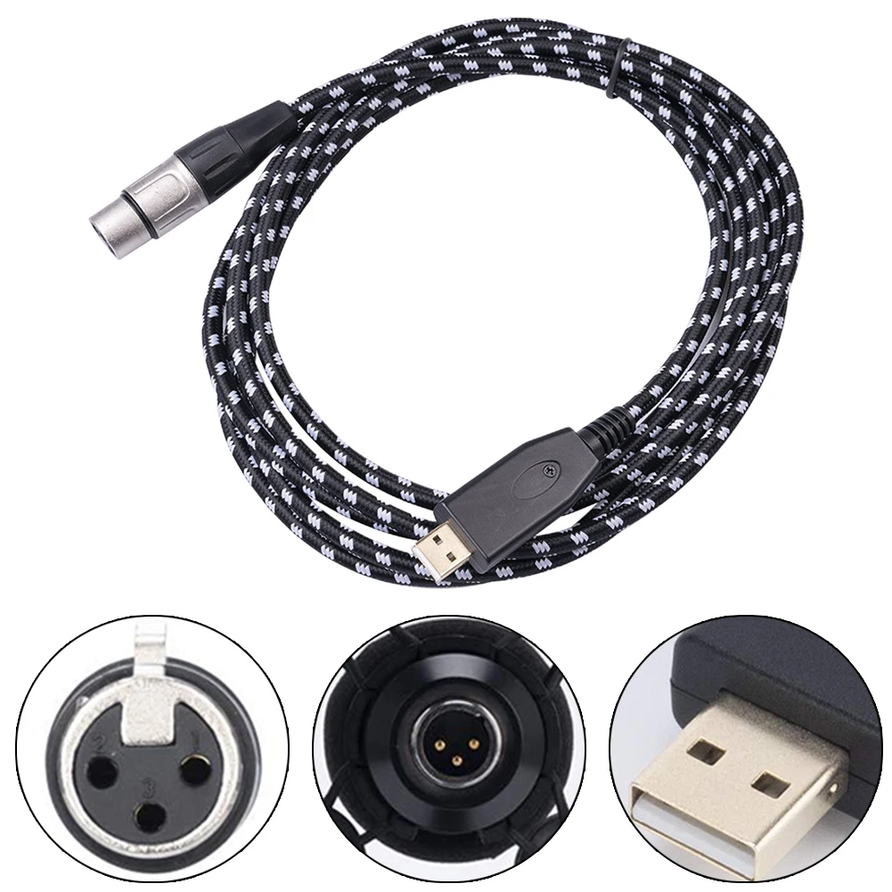 1pc 10FT XLR Female To USB Microphone Cable Adapter For PC Laptop Mic Vocal Recorder For Microphones Electronic Organ And So On
1pc 10FT XLR Female To USB Microphone Cable Adapter For PC Laptop Mic Vocal Recorder For Microphones Electronic Organ And So On