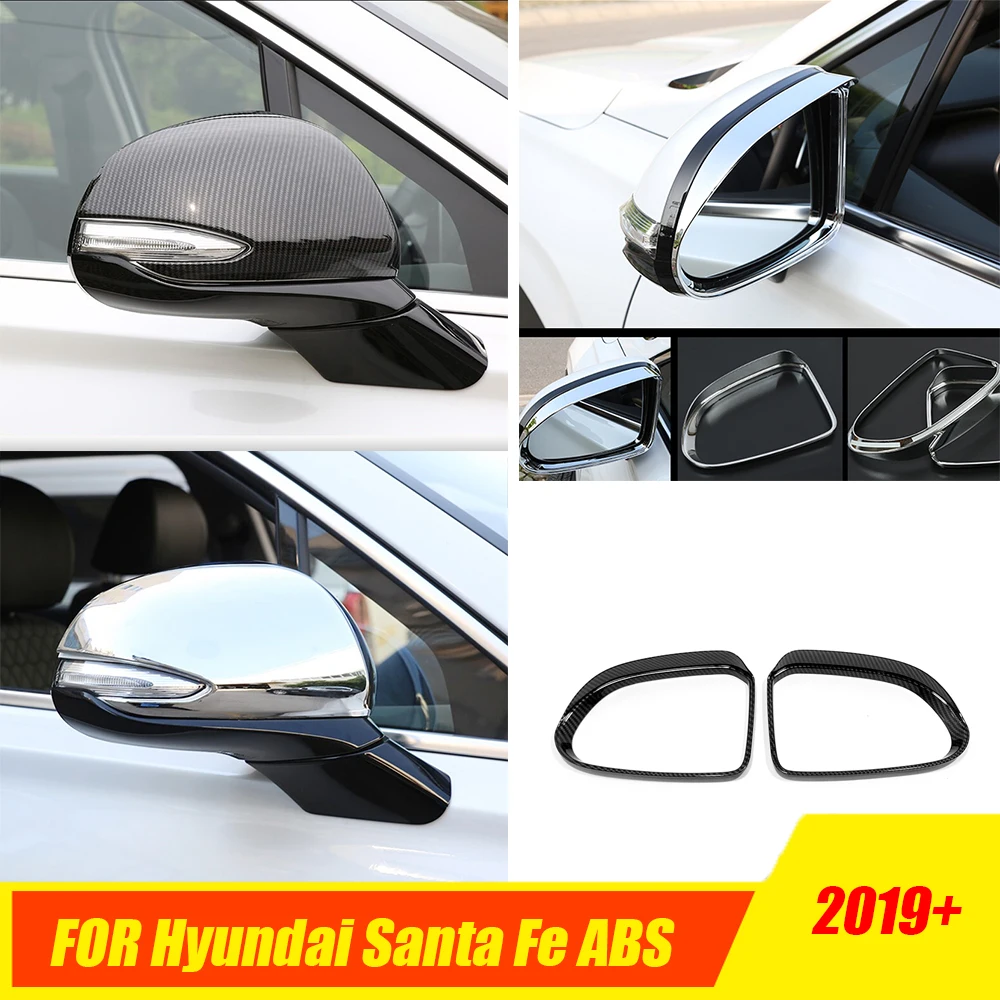 For Hyundai Santa FE Santafe 2018 2019 2020 ABS carbon Car Side Door rearview Turning mirror rain eyebrow Cover trim Accessories
For Hyundai Santa FE Santafe 2018 2019 2020 ABS carbon Car Side Door rearview Turning mirror rain eyebrow Cover trim Accessories