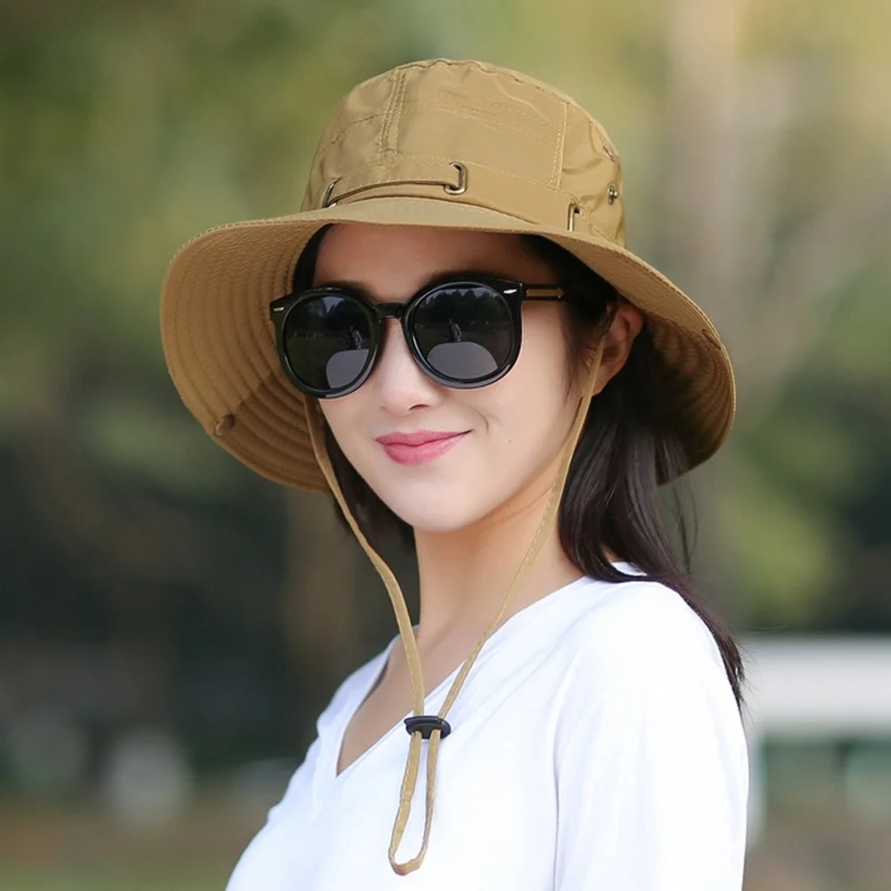 Women's Wide Brim Waterproof Bucket Hat Summer Outdoor UV Protection Sun Hat Hiking Fishing Hats Bonnet Bob Solid Fisherman Hat
Women's Wide Brim Waterproof Bucket Hat Summer Outdoor UV Protection Sun Hat Hiking Fishing Hats Bonnet Bob Solid Fisherman Hat