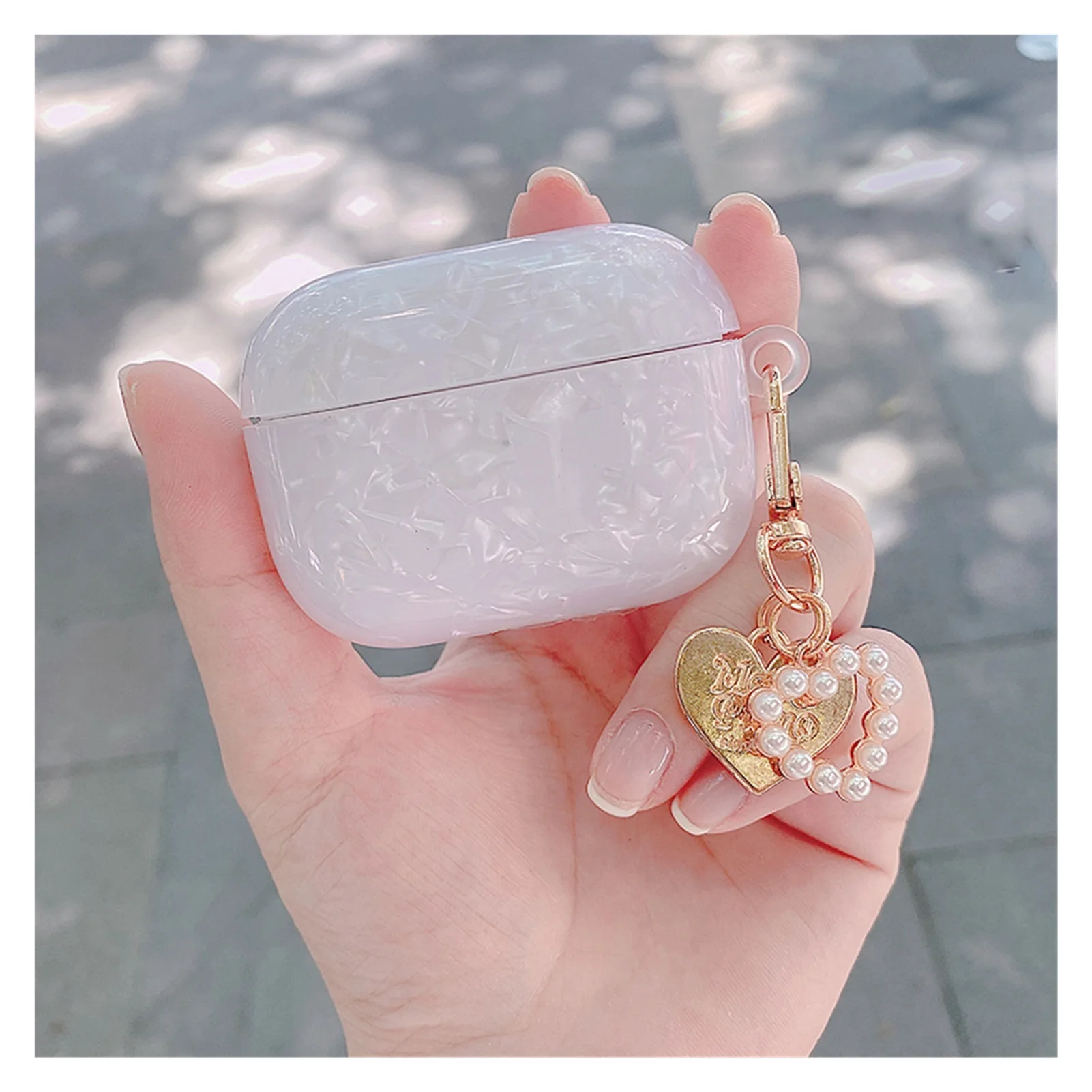 Новый роскошный глянцевый чехол для наушников Apple Airpods Pro Fundas с милым жемчужным браслетом и брелоком
Новый роскошный глянцевый чехол для наушников Apple Airpods Pro Fundas с милым жемчужным браслетом и брелоком