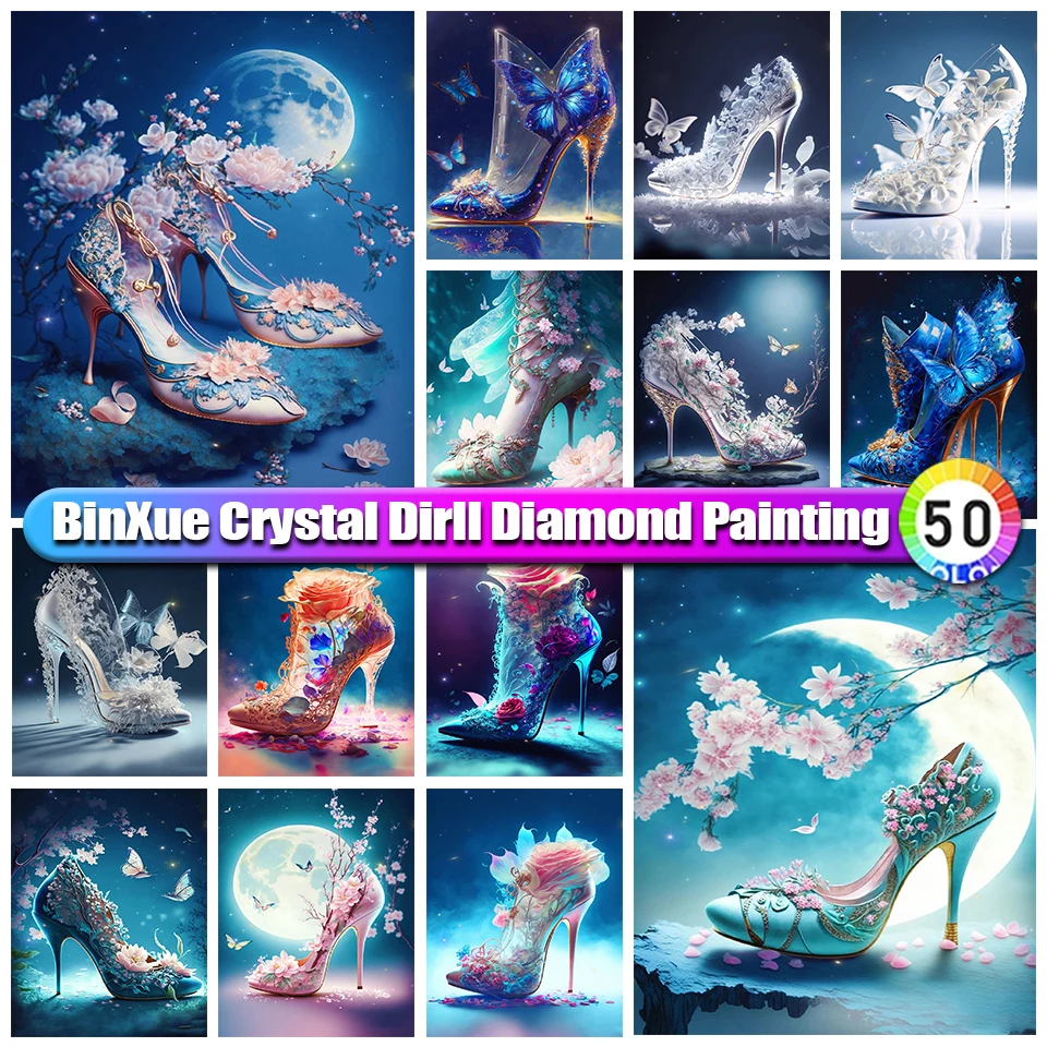 BinXue 5D DIY Scenery Moon Full 100% Round Colorful Butterfly Crystal High Heels Diamond Painting Flowers Handmade Cross Stitch
BinXue 5D DIY Scenery Moon Full 100% Round Colorful Butterfly Crystal High Heels Diamond Painting Flowers Handmade Cross Stitch