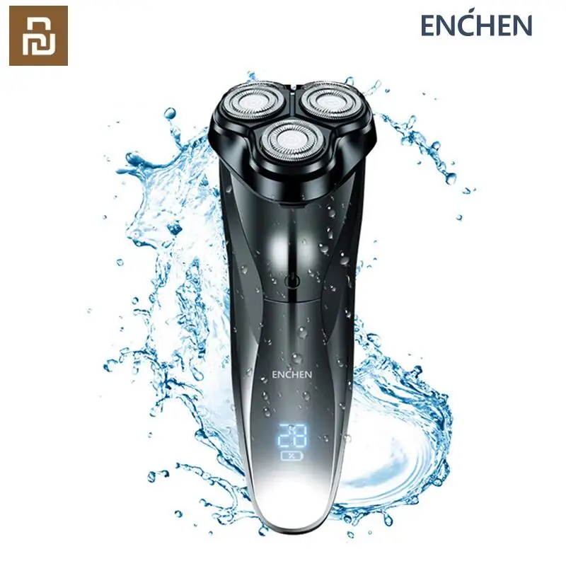 

Youpin ENCHEN Blackstone3 Electric Shaver 3D Triple Blade Floating Razor Shaving Machine Washable USB Rechargeable Beard Trimmer