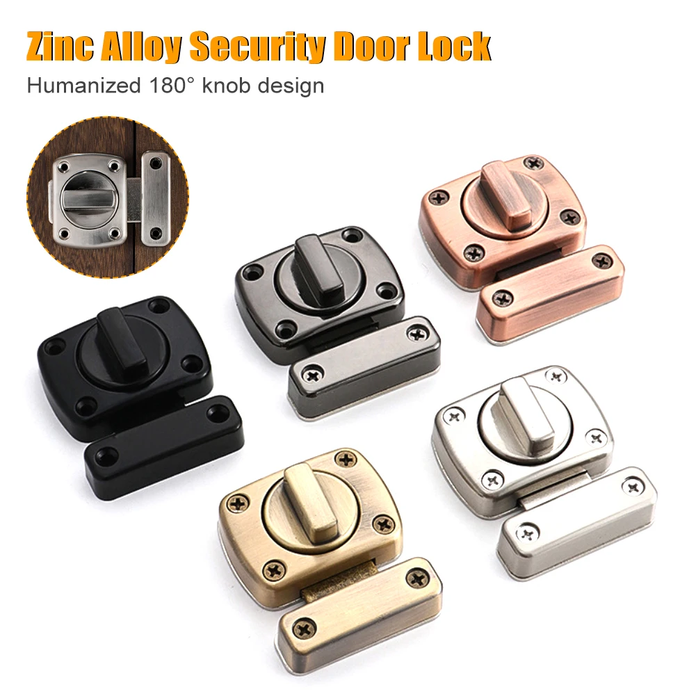 Universal Door Latch Home Security Sliding Door Lock Rotatry Switch Gate Latch Zinc Alloy Door Bolt with Mounting Screws Tools
Universal Door Latch Home Security Sliding Door Lock Rotatry Switch Gate Latch Zinc Alloy Door Bolt with Mounting Screws Tools