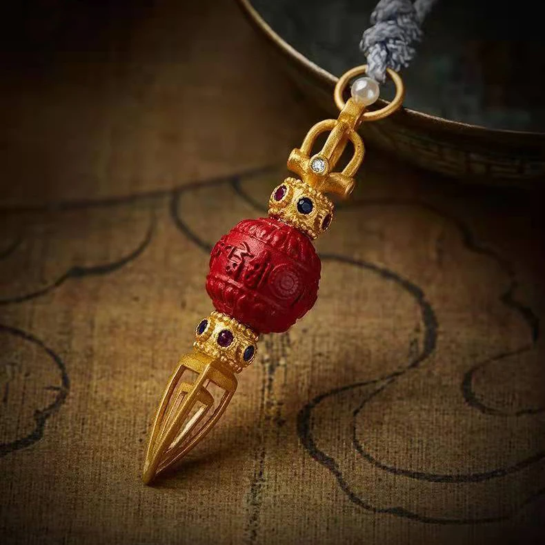 Tibetan-style Vajra Red Pendant Head Descending Magic Pestle Six-character Mantra Tibetan Necklace Accessories Small Pendant
Tibetan-style Vajra Red Pendant Head Descending Magic Pestle Six-character Mantra Tibetan Necklace Accessories Small Pendant