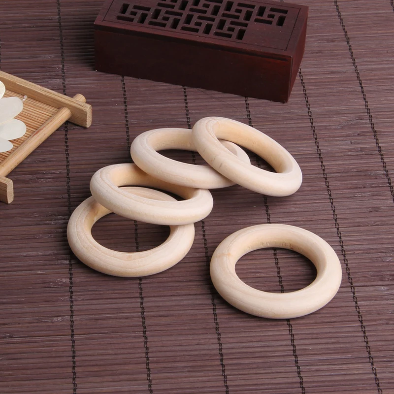 5x Smooths Wood Circles for Crafts DIY Teething Ring Macrame Wooden Rings Jewelry Pendant Connectors Ring
5x Smooths Wood Circles for Crafts DIY Teething Ring Macrame Wooden Rings Jewelry Pendant Connectors Ring