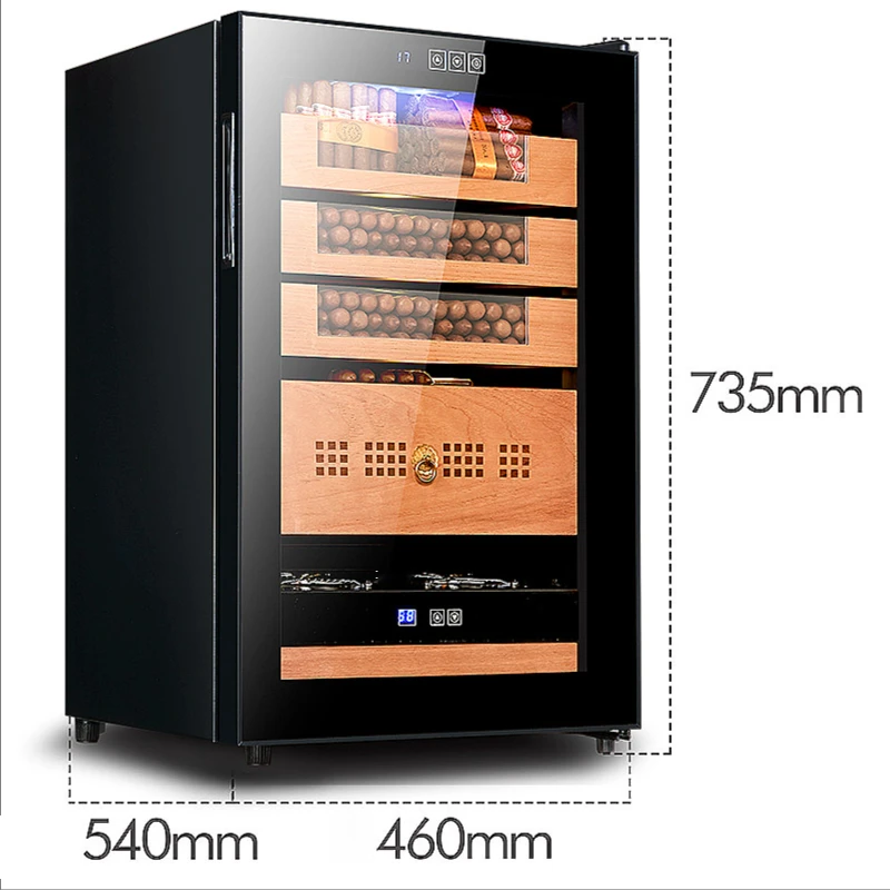 Electric cigar refrigerator can hold 200-500 cigar cooler, cedar wood humidor, adjustable temperature and humidity control cigar
Electric cigar refrigerator can hold 200-500 cigar cooler, cedar wood humidor, adjustable temperature and humidity control cigar