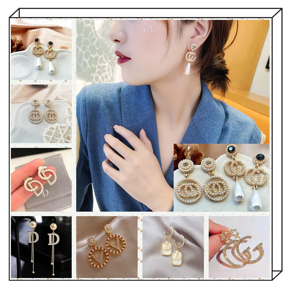 women's letter Earrings brand alloy pearl rhinestone Tassel Personality geometry Earrings Fashion Jewelry Earrings party Gift
women's letter Earrings brand alloy pearl rhinestone Tassel Personality geometry Earrings Fashion Jewelry Earrings party Gift