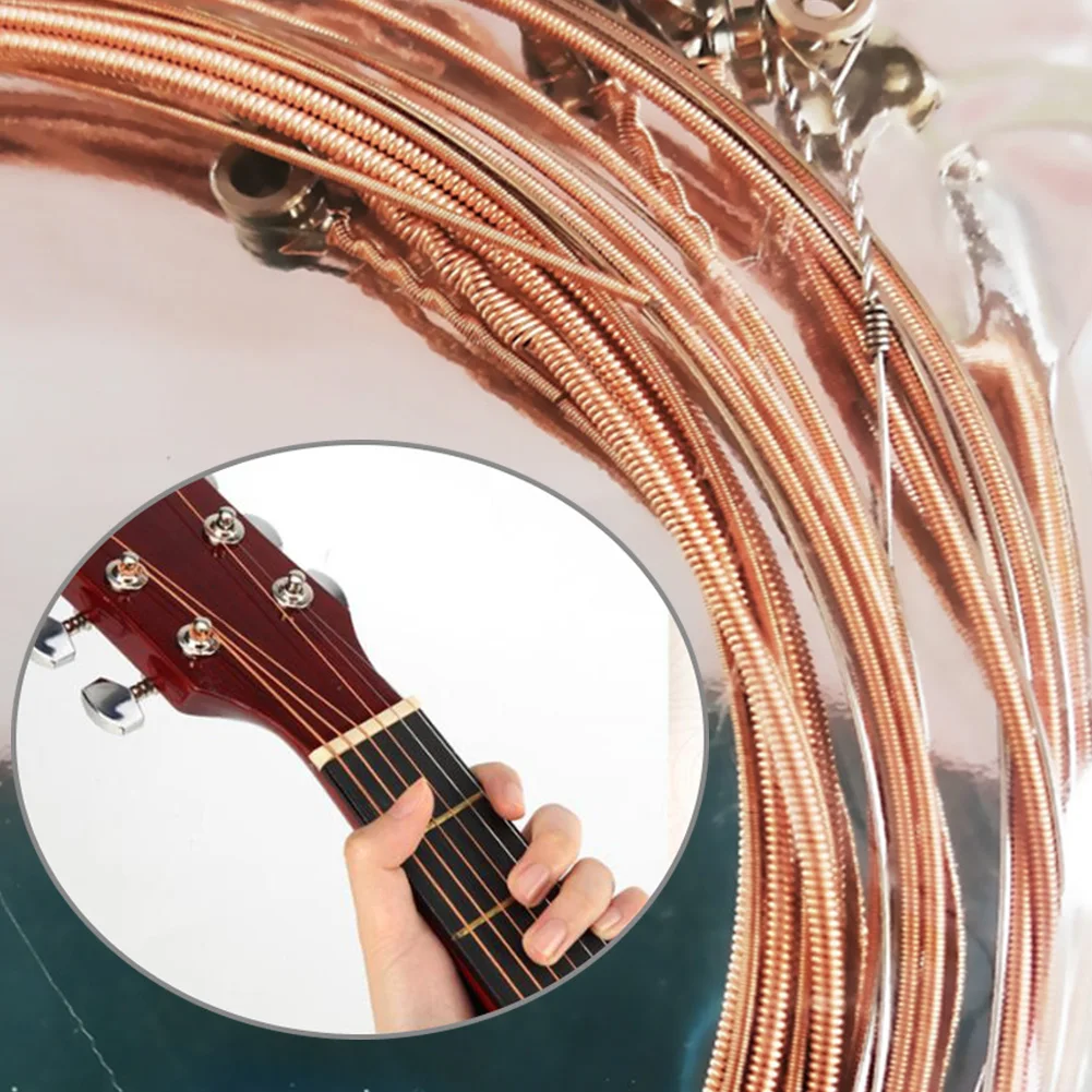 ACOUSTIC GUITAR STRINGS SET OF 6 HIGH QUALITY STRINGS 011-052in COPPER For Guitar Accessories Dropship
ACOUSTIC GUITAR STRINGS SET OF 6 HIGH QUALITY STRINGS 011-052in COPPER For Guitar Accessories Dropship