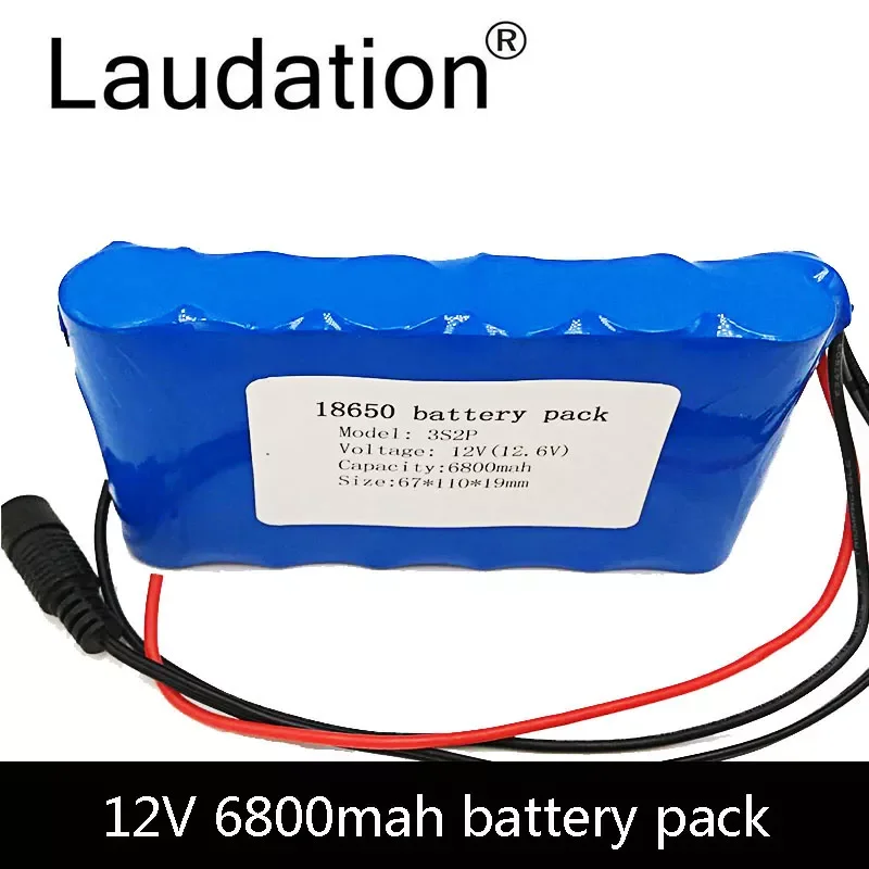 Free Shipping 3S BMS 11.1V 6.8Ah 12.6V 6800 mAh 12V Portable Rechargeable Lithium Battery CCTV Monitor Hunting Flashlight 
Free Shipping 3S BMS 11.1V 6.8Ah 12.6V 6800 mAh 12V Portable Rechargeable Lithium Battery CCTV Monitor Hunting Flashlight