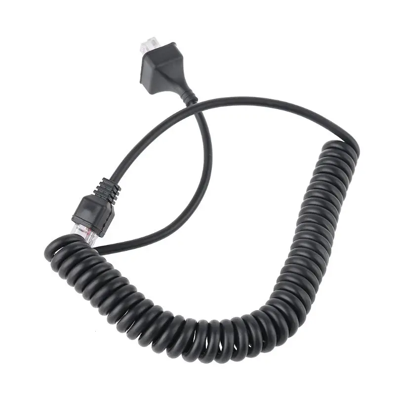 

Y1UB Mic Extension Cable 8 Pin Black Cord for KMC-30 TK-863 TK-863G TK-868 Walkie Talkie Radio