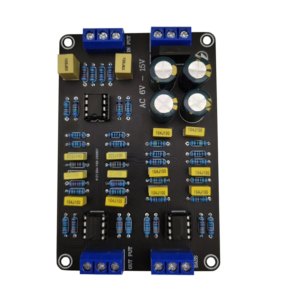 2Pcs 2 Way Active Crossover Filter Treble Bass Audio Speaker Frequency Divider with NE5532 Pre-Chip for Modified Audio
2Pcs 2 Way Active Crossover Filter Treble Bass Audio Speaker Frequency Divider with NE5532 Pre-Chip for Modified Audio