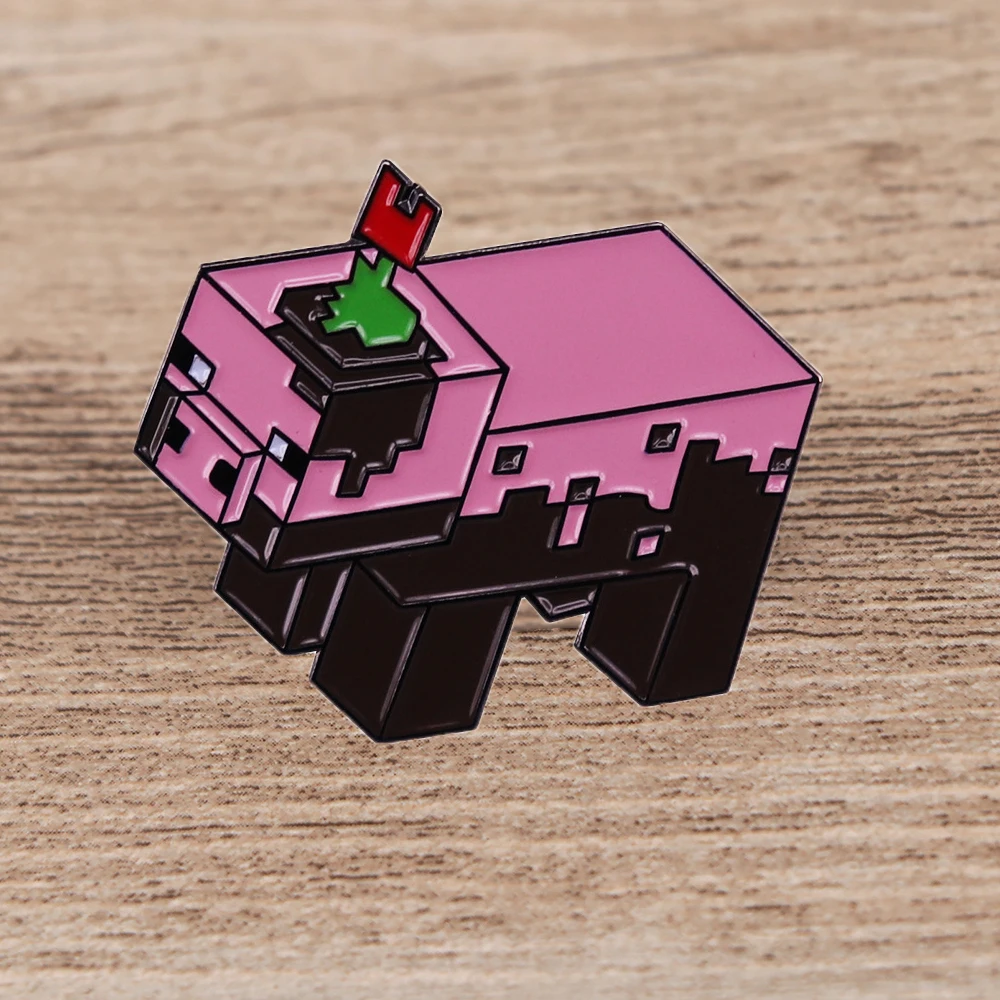 Pink Pig Game Enamel Pins Pixel Style Brooch Collectible Lapel Badge Men Women Fashion Jewelry Gifts Decorate Backpack Hat
Pink Pig Game Enamel Pins Pixel Style Brooch Collectible Lapel Badge Men Women Fashion Jewelry Gifts Decorate Backpack Hat