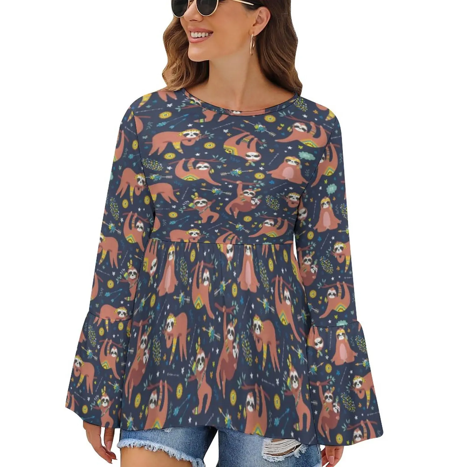 Cute Sloths Pattern T Shirts Lazy Animals Street Wear Long Sleeve T Shirt Simple Tees O Neck Print Tops 3XL 4XL 5XL
Cute Sloths Pattern T Shirts Lazy Animals Street Wear Long Sleeve T Shirt Simple Tees O Neck Print Tops 3XL 4XL 5XL