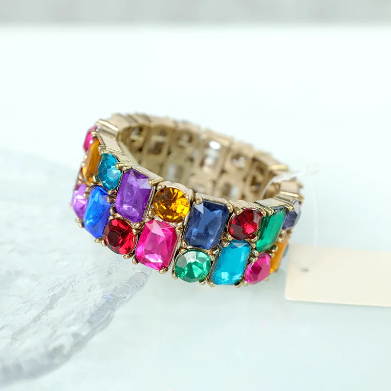 Metallic Colorful Shiny Wide Bracelet Fashion Versatile Fashion Personalized Handwear Women's Elastic Bracelet
Metallic Colorful Shiny Wide Bracelet Fashion Versatile Fashion Personalized Handwear Women's Elastic Bracelet