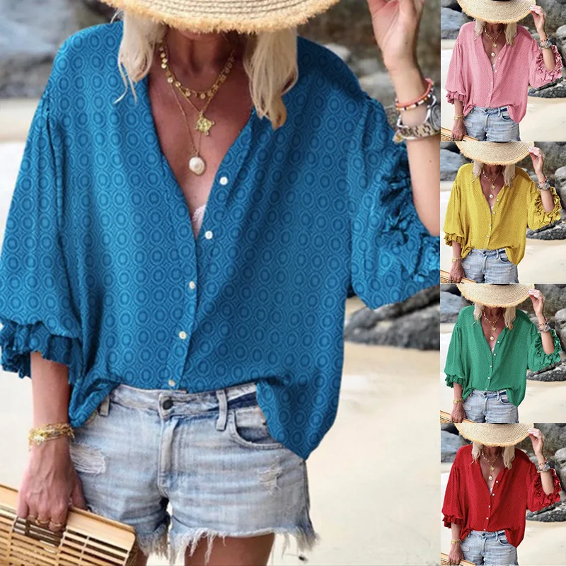 Print One Breasted Cardigan Top Lady Loose Long Sleeve Shirt Womens Blouses Casual Tunic Blusas
Print One Breasted Cardigan Top Lady Loose Long Sleeve Shirt Womens Blouses Casual Tunic Blusas