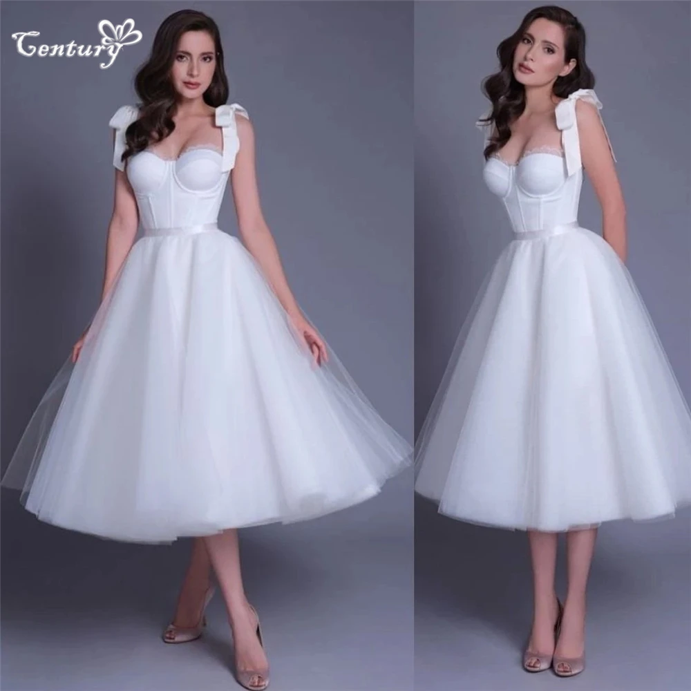 Simple Short Wedding Dress for Women 2023 Bride Sweetheart Straps Tea-Length A-Line Civil Bridal Gowns Robe de Mariee Nouveaute
Simple Short Wedding Dress for Women 2023 Bride Sweetheart Straps Tea-Length A-Line Civil Bridal Gowns Robe de Mariee Nouveaute