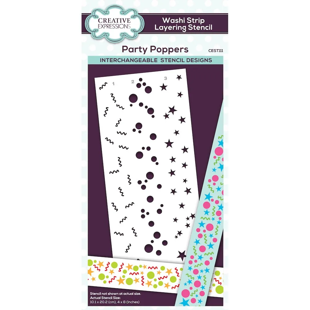 Вечерние Poppers Washi Tape трафарет для ношения металла Новинка трафарет для резки 2023 фотография шаблон для тиснения Diy
Вечерние Poppers Washi Tape трафарет для ношения металла Новинка трафарет для резки 2023 фотография шаблон для тиснения Diy