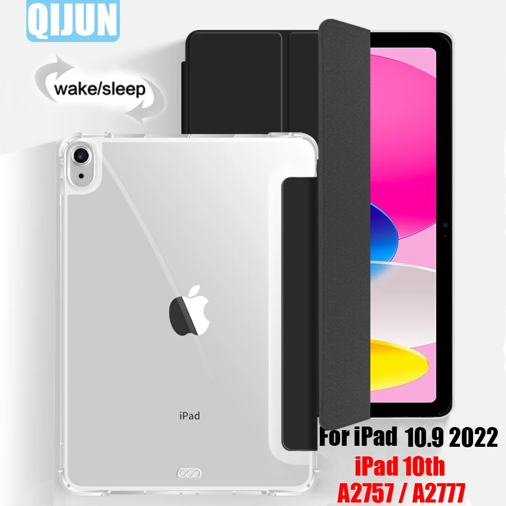 For Apple ipad 10.9" 2022 10th New Tablet Case Smart Wake Cover funda flip Leather Tri fold Sleeve stand case for A2757 A2777
For Apple ipad 10.9" 2022 10th New Tablet Case Smart Wake Cover funda flip Leather Tri fold Sleeve stand case for A2757 A2777