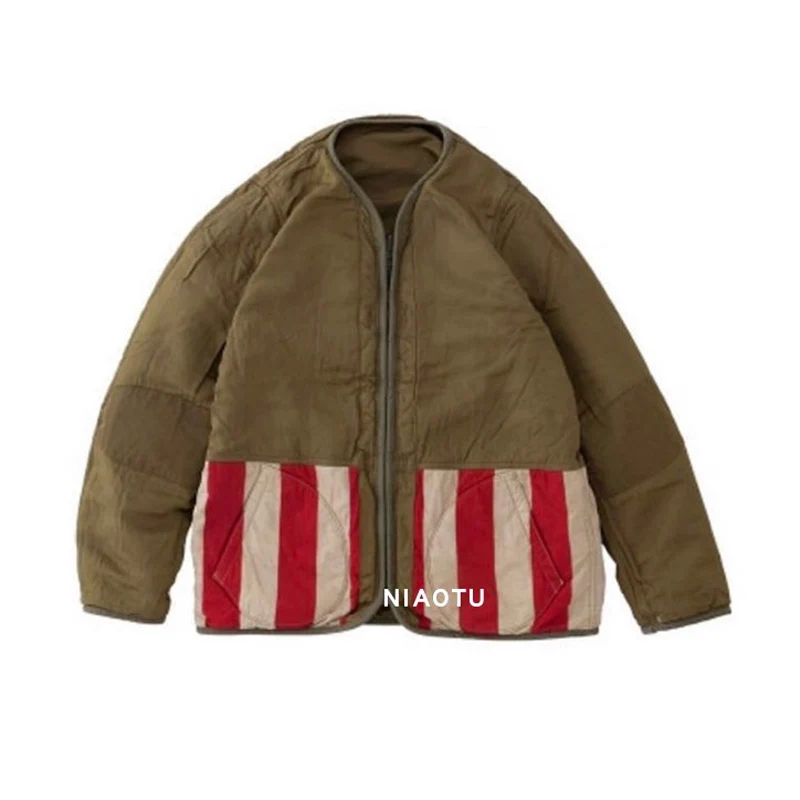22aw Vintage Color Matching Casual Loose Breathable Coat Zipper V-neck Stripe Men and Women Jacket Green Black Pink Visvim Dcdt
22aw Vintage Color Matching Casual Loose Breathable Coat Zipper V-neck Stripe Men and Women Jacket Green Black Pink Visvim Dcdt