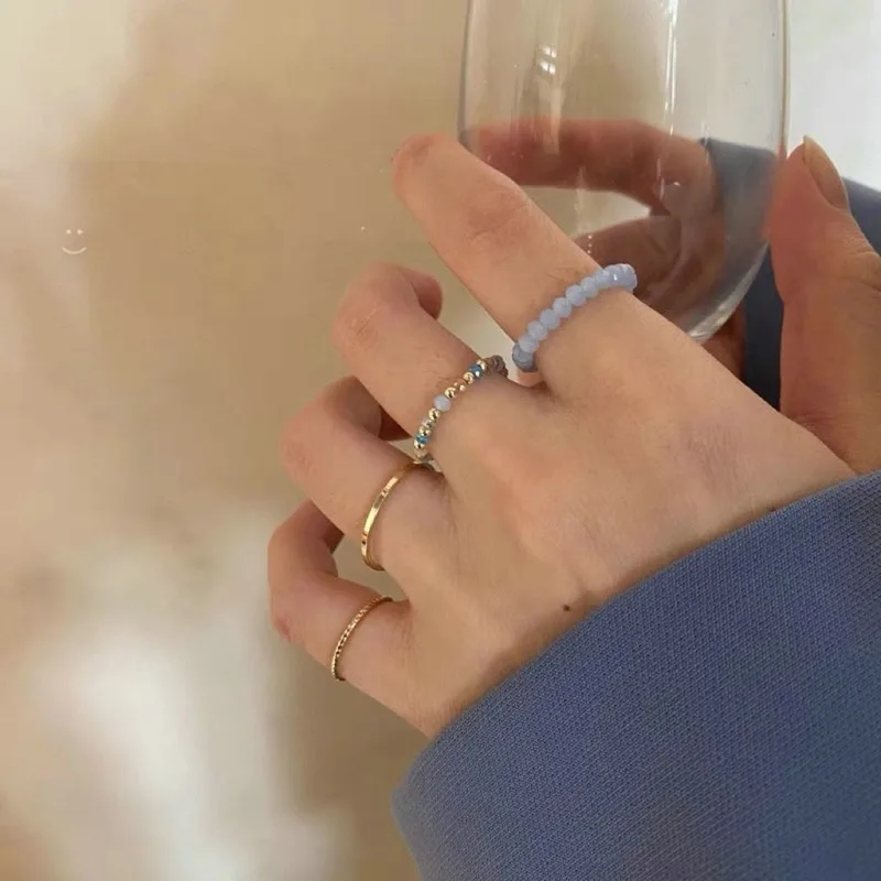 Acrylic Ring Set Light Color System Resin Beaded Elastic Rings Bridal Engagement Women Finger Jewelry 2023 New
Acrylic Ring Set Light Color System Resin Beaded Elastic Rings Bridal Engagement Women Finger Jewelry 2023 New