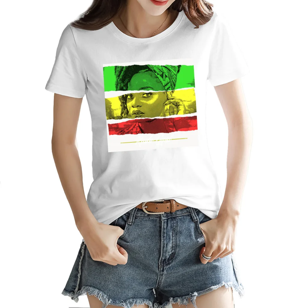 Rude Gyal Rasta Stripes Women's T-shirt Funny Graphic White Humor Graphic Tees Tops European Size
Rude Gyal Rasta Stripes Women's T-shirt Funny Graphic White Humor Graphic Tees Tops European Size