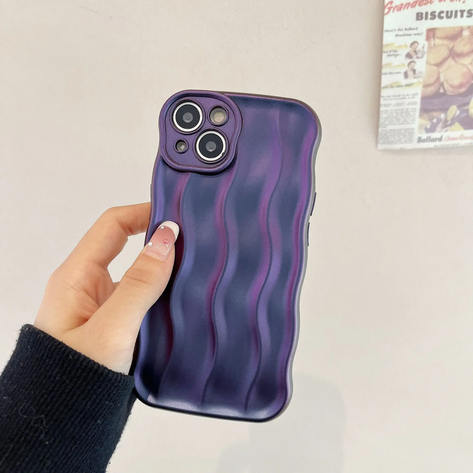 Luxury Plating Silver Wave Texture Phone Case For iPhone 13 12 11 14 Pro Max Water Ripple Soft TPU Shockproof Back Cover
Luxury Plating Silver Wave Texture Phone Case For iPhone 13 12 11 14 Pro Max Water Ripple Soft TPU Shockproof Back Cover