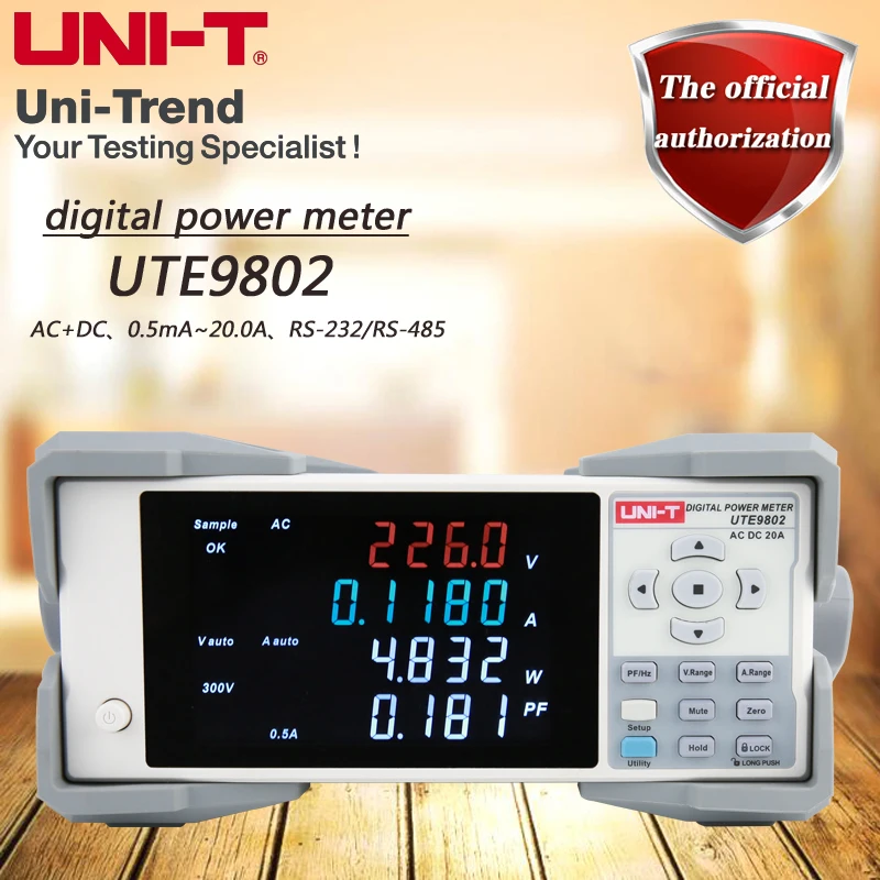 

UNI-T UTE9802 AC/DC intelligent electric parameter measuring instrument; digital power meter