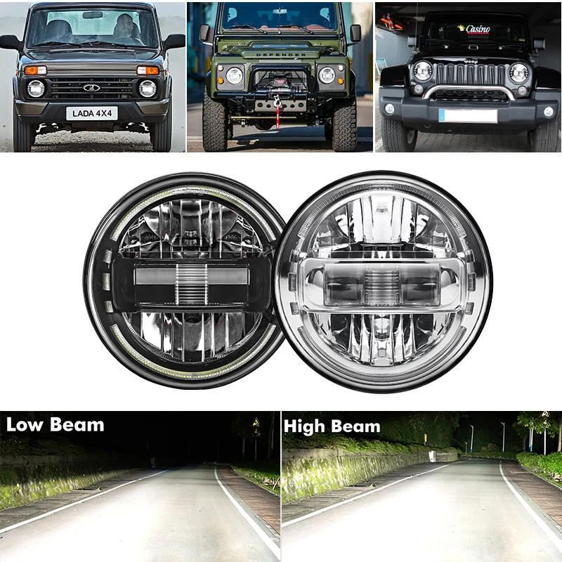7inch LED for Jeep Wrangler Off Road Lights Headlight Car Motorcycle Head Light Assembly For Lada Niva 4X4 6700LM Angel Eyes
7inch LED for Jeep Wrangler Off Road Lights Headlight Car Motorcycle Head Light Assembly For Lada Niva 4X4 6700LM Angel Eyes