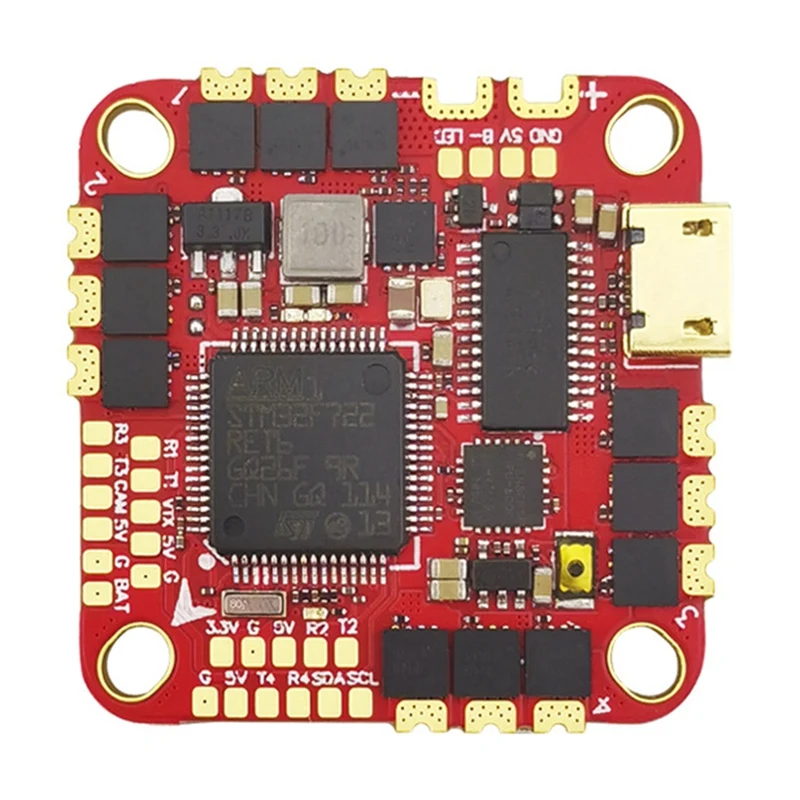 HAKRC F722 40A AIO Контроллер полета встроенный 40A ESC STM32F722RET6 MPU6000 AT7456E OSD барометр 5 В/3A BEC двойной USB FPV
HAKRC F722 40A AIO Контроллер полета встроенный 40A ESC STM32F722RET6 MPU6000 AT7456E OSD барометр 5 В/3A BEC двойной USB FPV