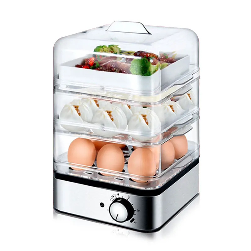 KY-301 Automatic Timing Egg Cooker Boiler Multifunctional Three Layer Food Steamer Boiling Machine Egg Poacher Cooking Machine
KY-301 Automatic Timing Egg Cooker Boiler Multifunctional Three Layer Food Steamer Boiling Machine Egg Poacher Cooking Machine