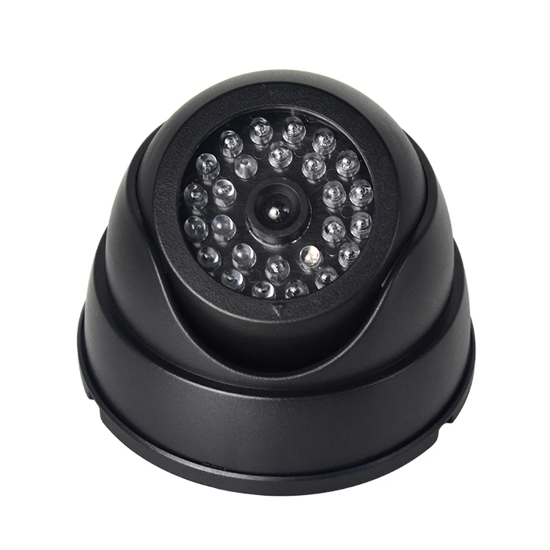

Wifi IP Dummy Dome Fake Security Camera CCTV 30pc False IR LED W/ Flashing Red LED Light Simulation Camera