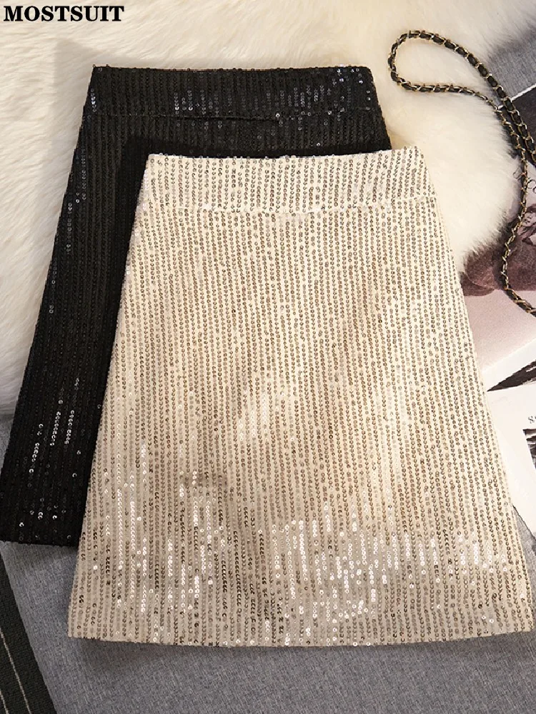 High Waisted Sequins A-line Mini Skirt For Women 2023 New Fashion Chic Streetwear Stylish Ladies Skirts Mujer
High Waisted Sequins A-line Mini Skirt For Women 2023 New Fashion Chic Streetwear Stylish Ladies Skirts Mujer