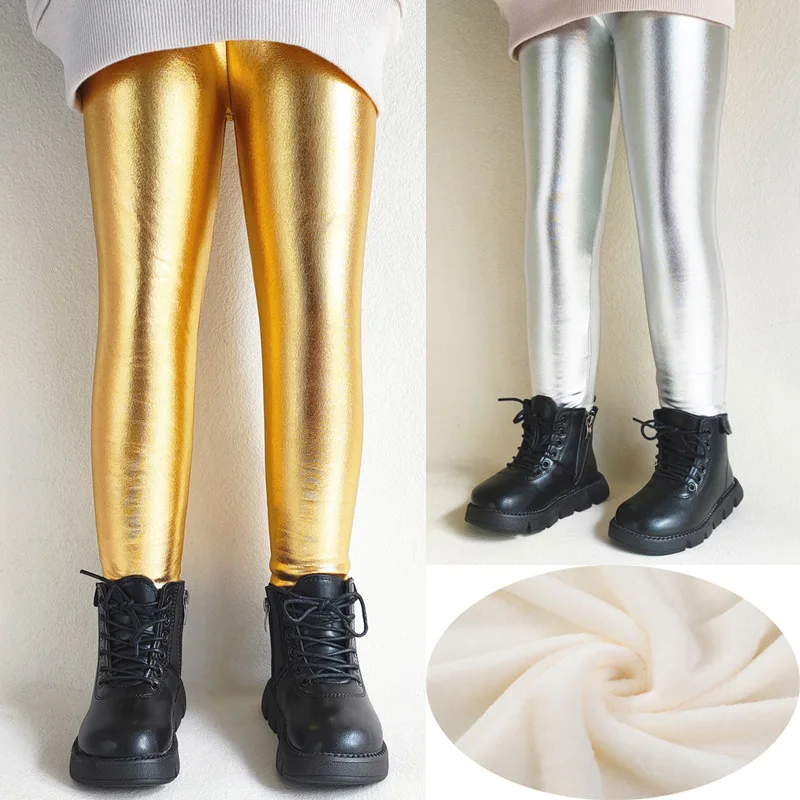 Autumn and winter children's colorful gold and silver leggings, girls plush warm pants, girls versatile boots and pants 2-16 Age
Autumn and winter children's colorful gold and silver leggings, girls plush warm pants, girls versatile boots and pants 2-16 Age