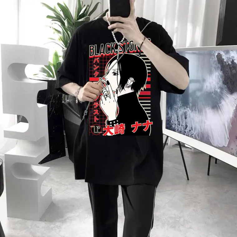 Japanese Anime Nana Osaki Tshirt Men Women 100% Cotton Oversized T Shirts Manga Harajuku Style Short Sleeve T-shirt Streetwear
Japanese Anime Nana Osaki Tshirt Men Women 100% Cotton Oversized T Shirts Manga Harajuku Style Short Sleeve T-shirt Streetwear