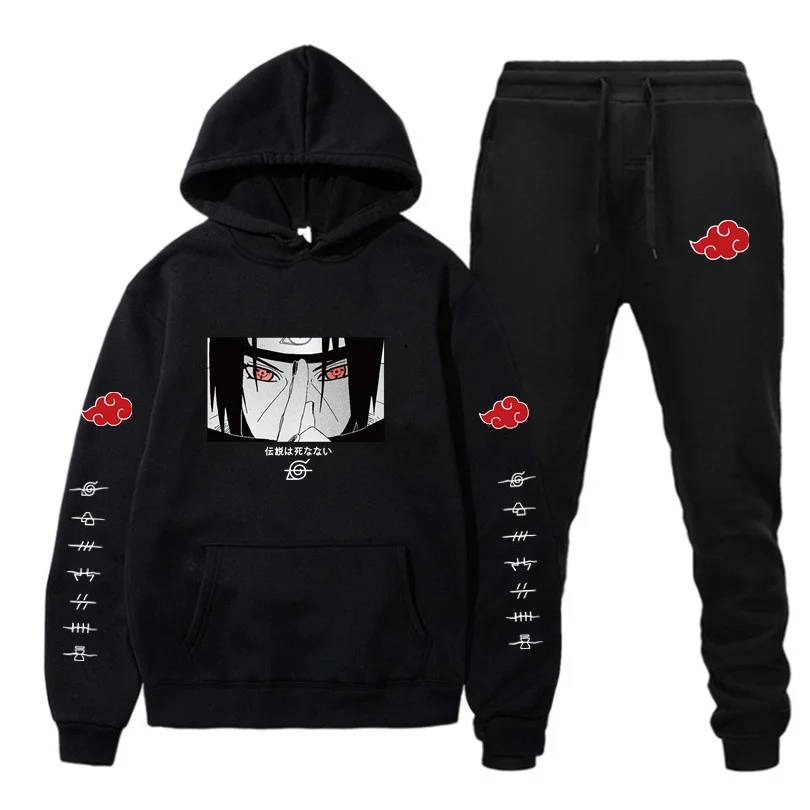 2 Pieces Set Hoodies+Pants Akatsuki Cloud Symbols Print Tracksuit Men Women Sweatshirt Streetwear Pullover Sudaderas Sportswear 
2 Pieces Set Hoodies+Pants Akatsuki Cloud Symbols Print Tracksuit Men Women Sweatshirt Streetwear Pullover Sudaderas Sportswear
