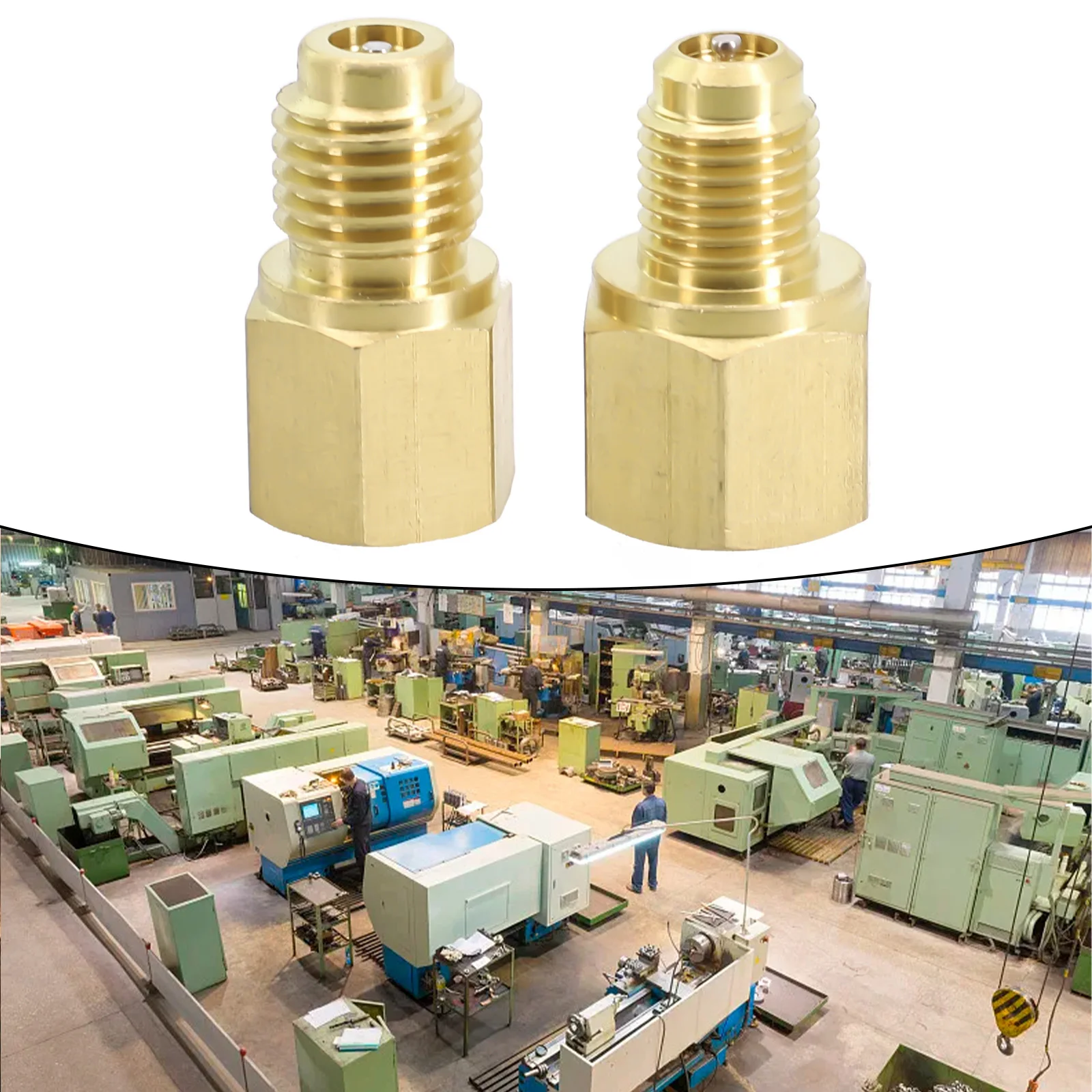 Adapter 1/4 Female Flare 1/2 Acme Male Valve Kits Brass Rust-proof Connection Adapters For Refrigerant Tank/Vacuum Pump Port
Adapter 1/4 Female Flare 1/2 Acme Male Valve Kits Brass Rust-proof Connection Adapters For Refrigerant Tank/Vacuum Pump Port