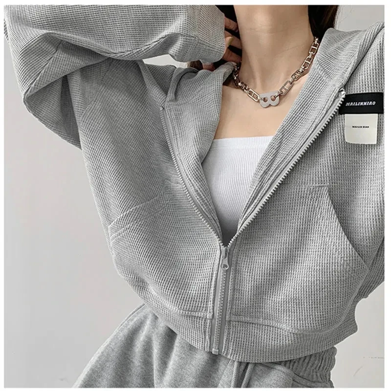Yasuk Spring Autumn AllSeason Casual Pullover Full Zip Hoodie Solid Spoort Print Waffle Women's Loose Cardigan Sporty Versatile
Yasuk Spring Autumn AllSeason Casual Pullover Full Zip Hoodie Solid Spoort Print Waffle Women's Loose Cardigan Sporty Versatile