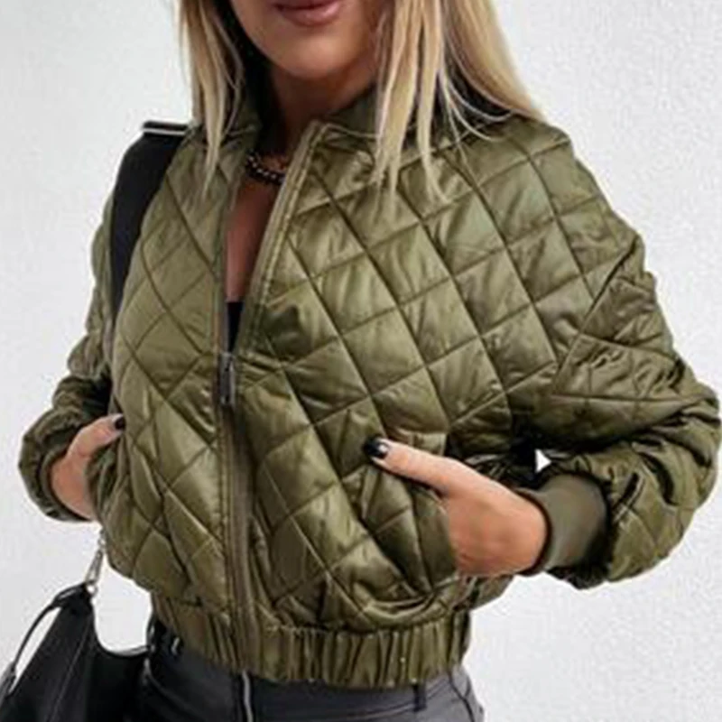 2022 Women Fashion Winter Jackets Long Sleeve Stand Collar Short Zipper Coat Loose Casual Vintage Office Lady Overcoat Female
2022 Women Fashion Winter Jackets Long Sleeve Stand Collar Short Zipper Coat Loose Casual Vintage Office Lady Overcoat Female