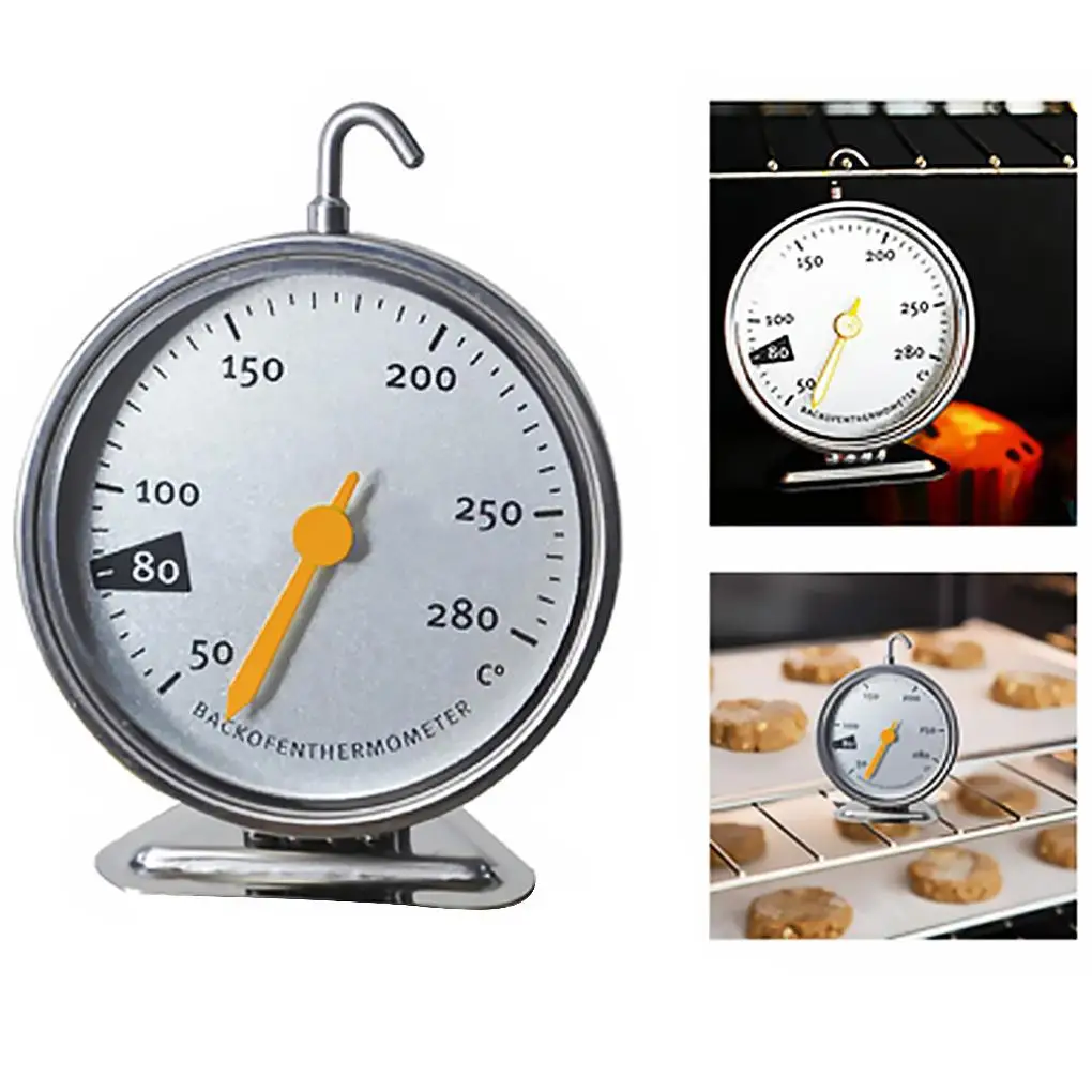 

50-280 ℃ Stainless Steel Oven Thermometer Special Food BBQ Measuring Thermometers Baking Tools Kitchen Accessories