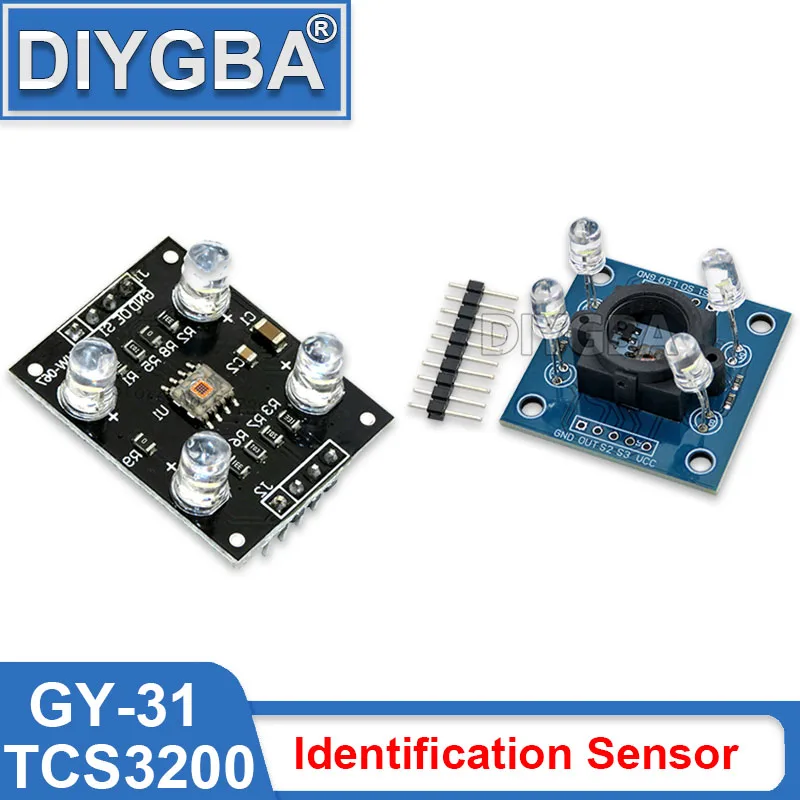 Модуль датчика идентификации WAVTZT TCS3200 GY-31 GY31, модуль детектора, аксессуары для датчика идентификации цвета Arduino
Модуль датчика идентификации WAVTZT TCS3200 GY-31 GY31, модуль детектора, аксессуары для датчика идентификации цвета Arduino