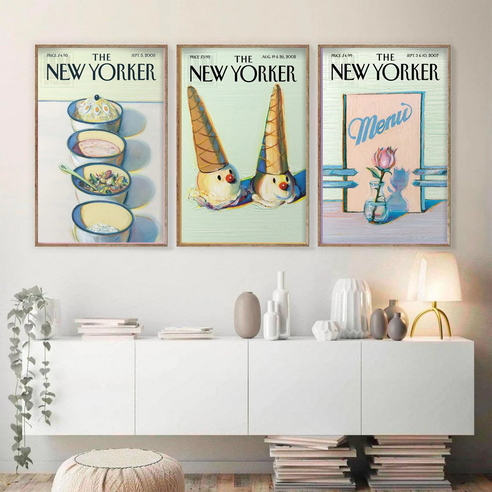 The New Yorker Magazine Covers Posters Soft Interior Colors Wall Art Print Modern Pastel Color Food Painting Kitchen Decor
The New Yorker Magazine Covers Posters Soft Interior Colors Wall Art Print Modern Pastel Color Food Painting Kitchen Decor