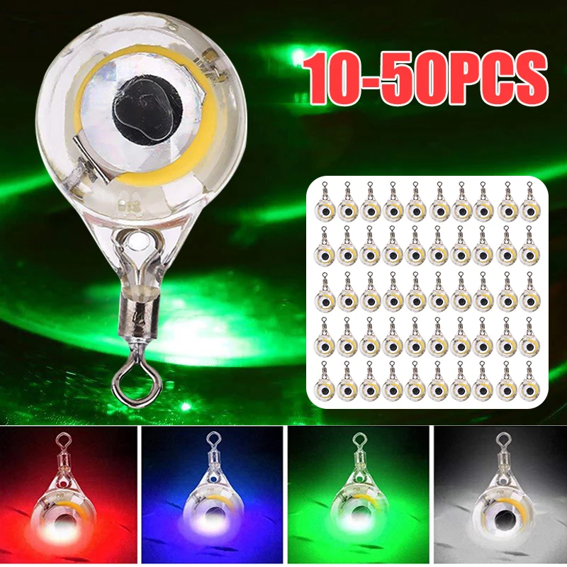 10-50pcs Mini Light Lure Underwater Fish Fishing Lure Lamp Bait Squid Lamp Flashing Attraction Green/red/blue/white/colorful
10-50pcs Mini Light Lure Underwater Fish Fishing Lure Lamp Bait Squid Lamp Flashing Attraction Green/red/blue/white/colorful