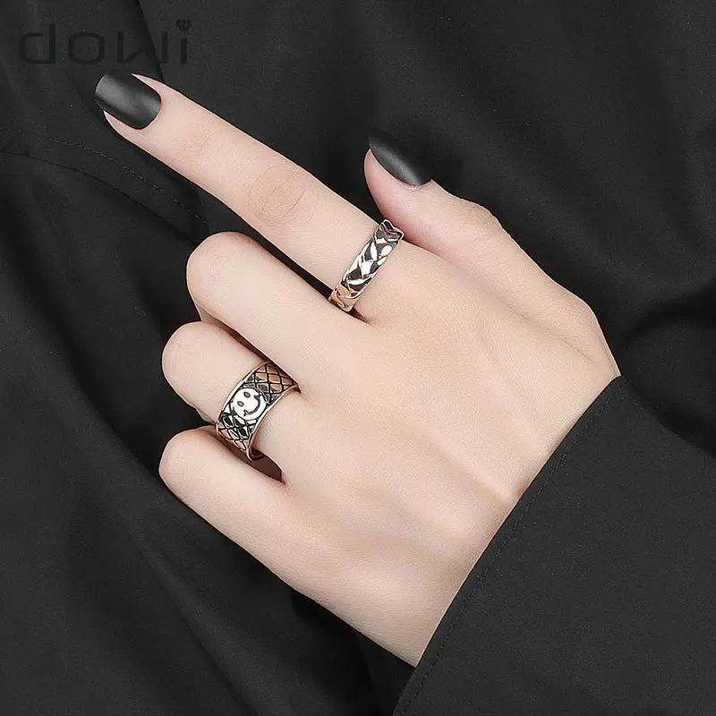 Dowi 2022 Silver Color Geometric Smile Face Rings Charm Women Simple Punk Party Accessories Finger Jewelry Gifts
Dowi 2022 Silver Color Geometric Smile Face Rings Charm Women Simple Punk Party Accessories Finger Jewelry Gifts