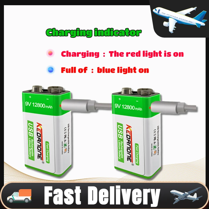 12800mAh Type-C USB 9 Volt li-ion Rechargeable Battery 6F22 9V Li ion Lithium Battery for RC Helicopter Model Microphone Toy 
12800mAh Type-C USB 9 Volt li-ion Rechargeable Battery 6F22 9V Li ion Lithium Battery for RC Helicopter Model Microphone Toy