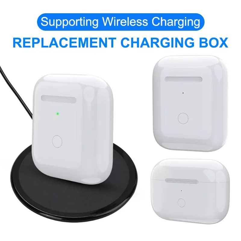 Сменный беспроводной зарядный бокс со светодиодным индикатором для Airpods 1/2 Airpods Pro Bluetooth наушники зарядное устройство чехол проводной/провод...
Сменный беспроводной зарядный бокс со светодиодным индикатором для Airpods 1/2 Airpods Pro Bluetooth наушники зарядное устройство чехол проводной/провод...