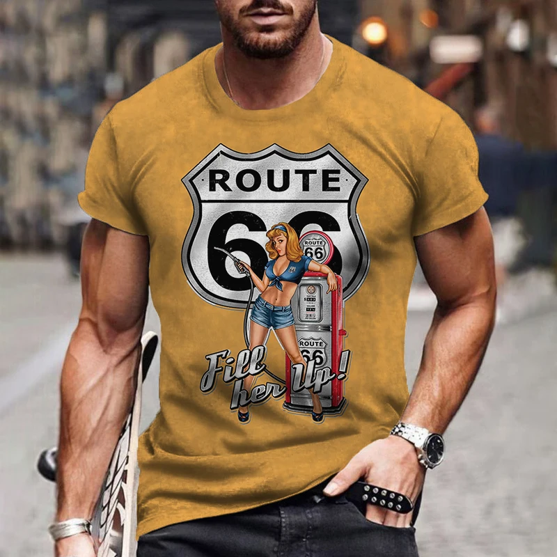 2023 Summer Harajuku Fashion Men's T-shirt 66 Short Sleeve Clothing Top New 3D Casual Fashion Polyester Material Comfortable
2023 Summer Harajuku Fashion Men's T-shirt 66 Short Sleeve Clothing Top New 3D Casual Fashion Polyester Material Comfortable
