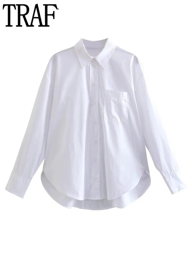 TRAF 2022 White Shirt Women Pink Button Up Shirts Woman Long Sleeve Baggy Blouses Women Casual Streetwear Summer Top Female
TRAF 2022 White Shirt Women Pink Button Up Shirts Woman Long Sleeve Baggy Blouses Women Casual Streetwear Summer Top Female