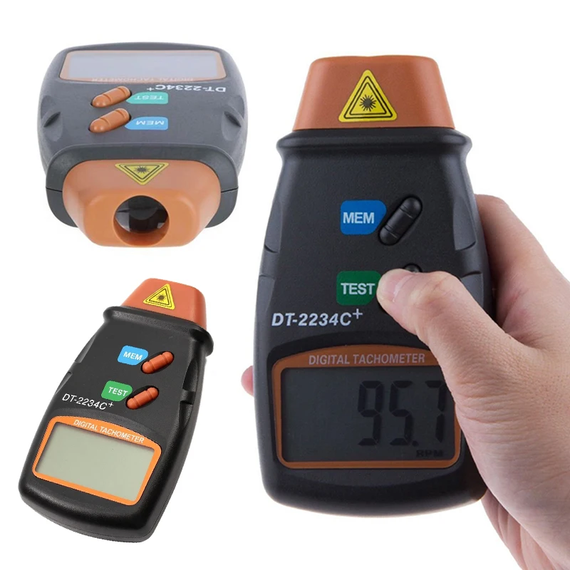 DT-2234C+ Portable Digital Engine Tachometer Digital Speedometer Digital Laser Tachometer Non-contact Tachometer Electronic Tool
DT-2234C+ Portable Digital Engine Tachometer Digital Speedometer Digital Laser Tachometer Non-contact Tachometer Electronic Tool